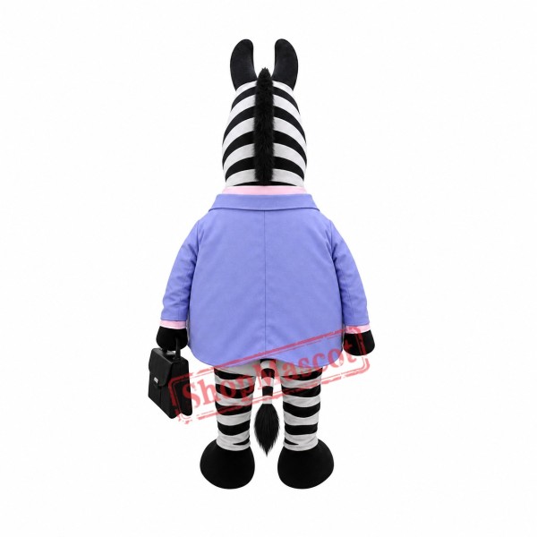Super Cute Zebra Mascot Costume Super Cute Zebra Mascot Costume
