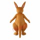 Happy Lightweight Yellow Kangaroo Mascot Costume