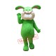 Green Lightweight Bunny Mascot Costume