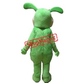 Green Lightweight Bunny Mascot Costume