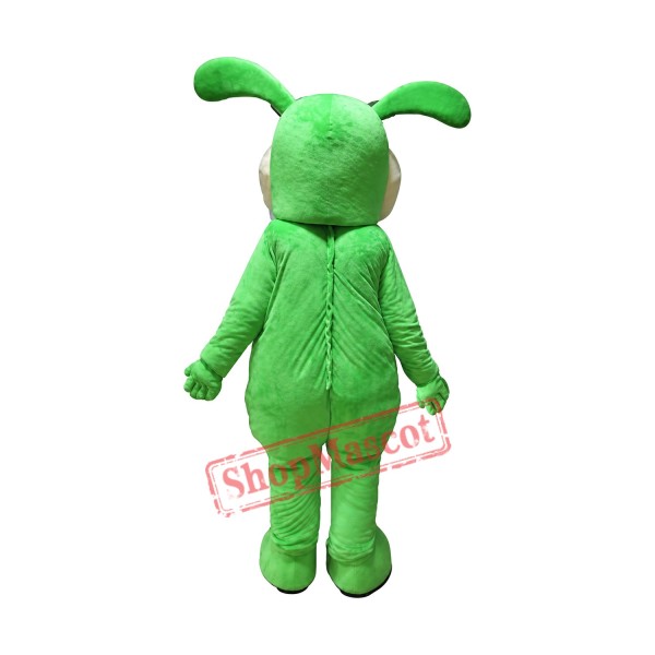 Green Lightweight Bunny Mascot Costume