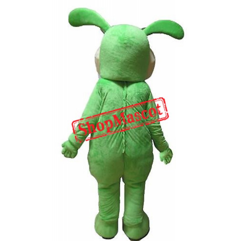 Green Lightweight Bunny Mascot Costume