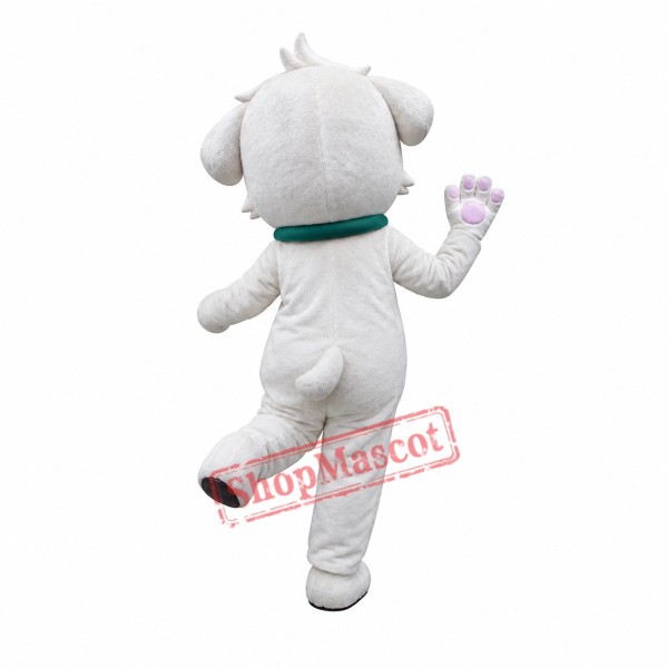 Super Cute Lightweight White Dog Mascot Costume Super Cute Lightweight White Dog Mascot Costume