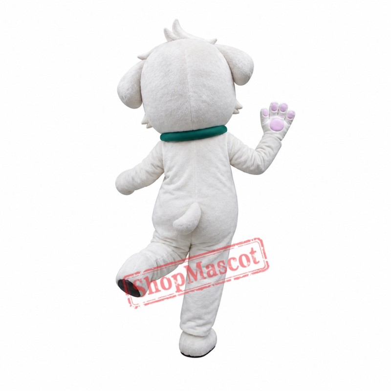 Super Cute Lightweight White Dog Mascot Costume Super Cute Lightweight White Dog Mascot Costume