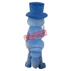 Blue Cricket Mascot Costume