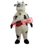 White and Black Cow Mascot Costume