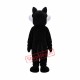 Cheap White Black Wolf Mascot Costume