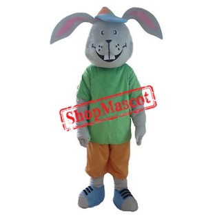 Smiling Rabbit Mascot Costume