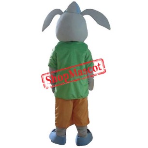 Smiling Rabbit Mascot Costume