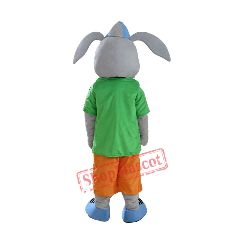 Smiling Rabbit Mascot Costume Smiling Rabbit Mascot Costume