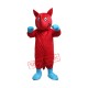 Red Rhino Mascot Costume