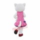White Beautiful Wolf Mascot Costume White Beautiful Wolf Mascot Costume