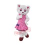 White Beautiful Wolf Mascot Costume