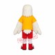 White Falcon Mascot Costume White Falcon Mascot Costume