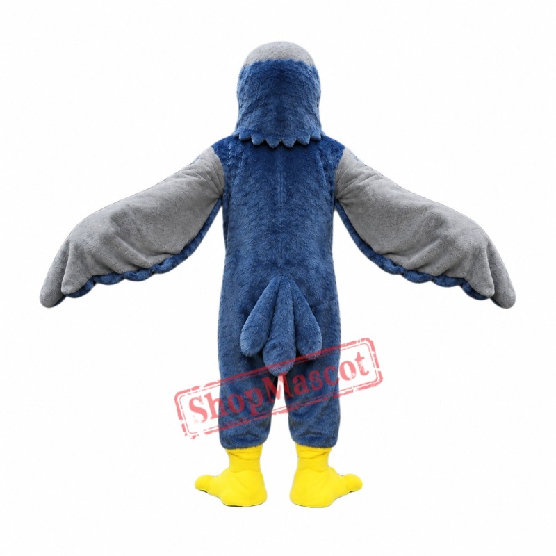 Grey Falcon Mascot Costume Grey Falcon Mascot Costume