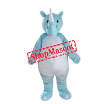 Blue Lightweight Rhinoceros Mascot Costume