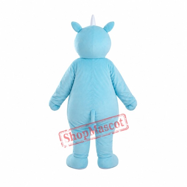 Blue Lightweight Rhinoceros Mascot Costume Blue Lightweight Rhinoceros Mascot Costume