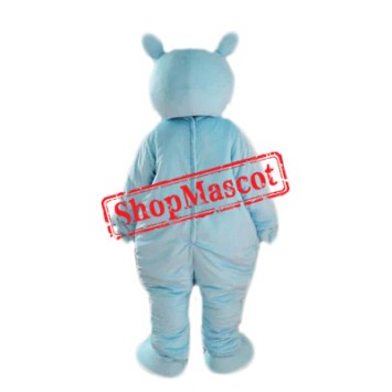 Blue Lightweight Rhinoceros Mascot Costume