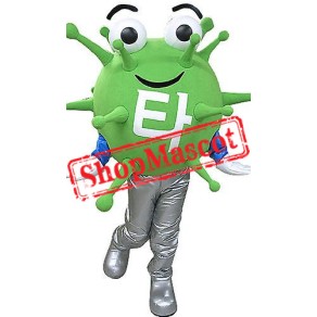 Green Virus Mascot Costume