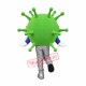Green Virus Mascot Costume Green Virus Mascot Costume