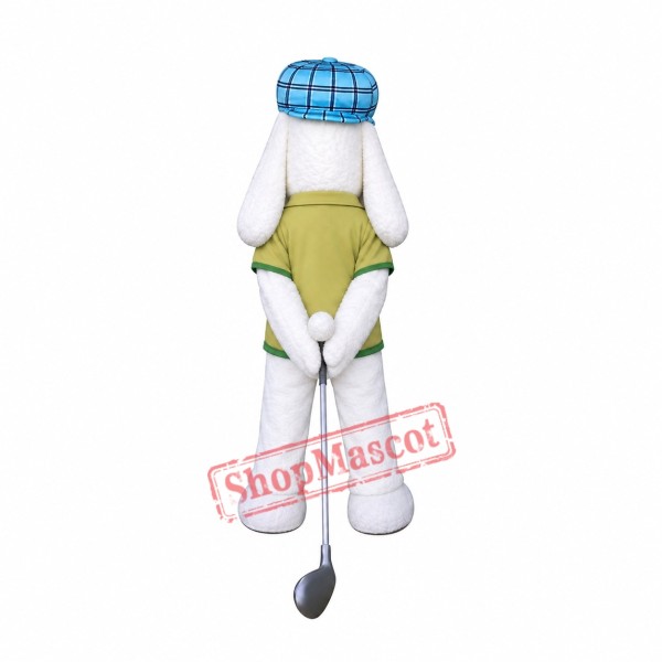 Golfer Dog Mascot Costume Golfer Dog Mascot Costume