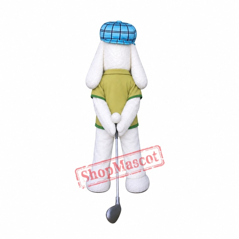 Golfer Dog Mascot Costume Golfer Dog Mascot Costume