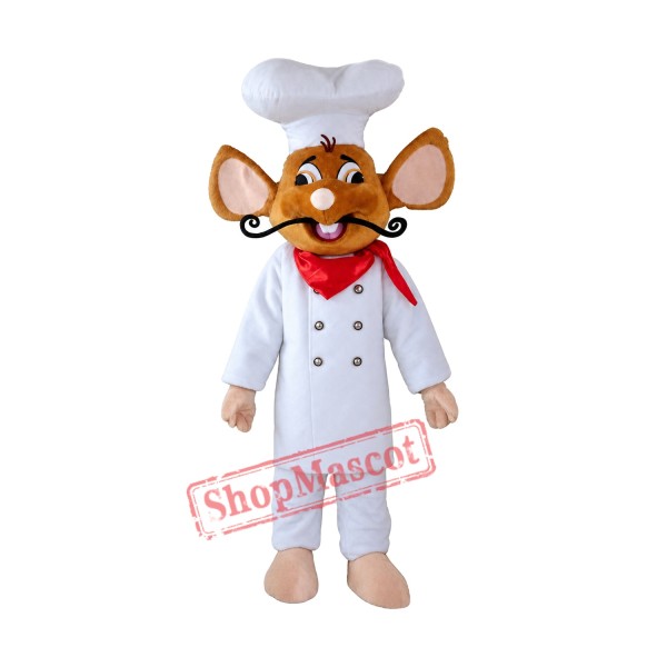 Chef Mouse Mascot Costume Chef Mouse Mascot Costume