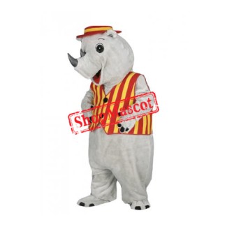 Top Quality Lightweight Adult Rhino Mascot Costume