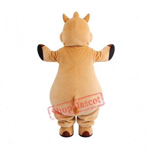 Brown Lightweight Rhino Mascot Costume Brown Lightweight Rhino Mascot Costume