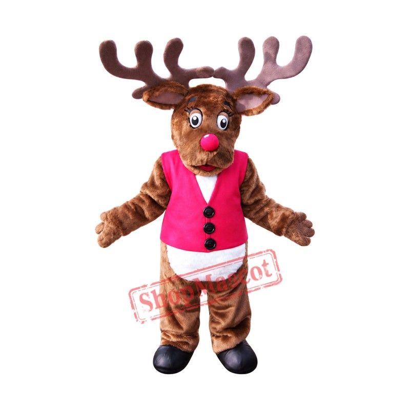 Best Quality Reindeer Mascot Costume Best Quality Reindeer Mascot Costume