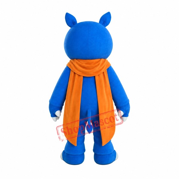 High Quality Blue Rhino Mascot Costume High Quality Blue Rhino Mascot Costume