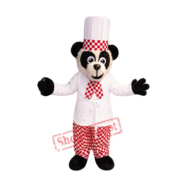 Chef Panda Mascot Costume Chef Panda Mascot Costume