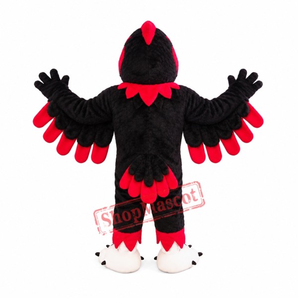 Fierce Black Seahawk Mascot Costume Fierce Black Seahawk Mascot Costume