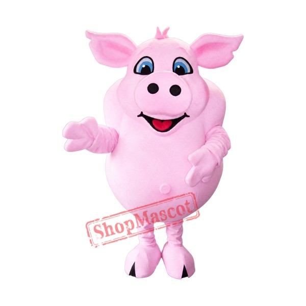 Super Cute Lightweight Pink Pig Mascot Costume