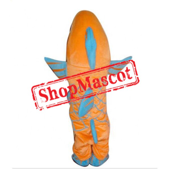 Yellow & Blue Fish Mascot Costume