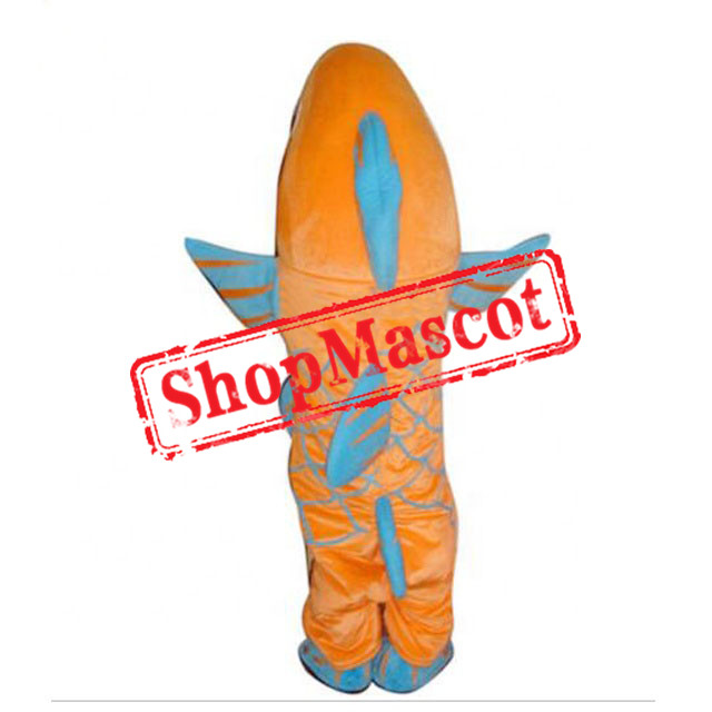 Yellow & Blue Fish Mascot Costume
