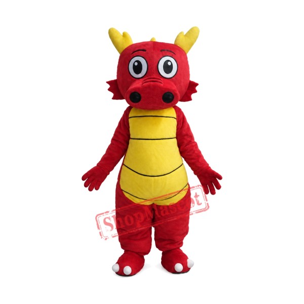 Green & Yellow Dragon Mascot Costume Green & Yellow Dragon Mascot Costume