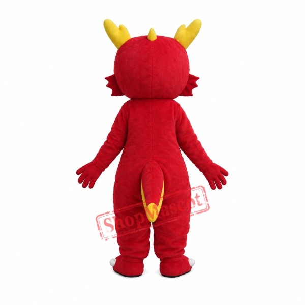 Green & Yellow Dragon Mascot Costume