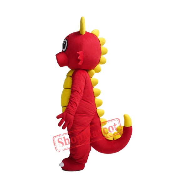 Super Cute Red Dragon Mascot Costume Super Cute Red Dragon Mascot Costume
