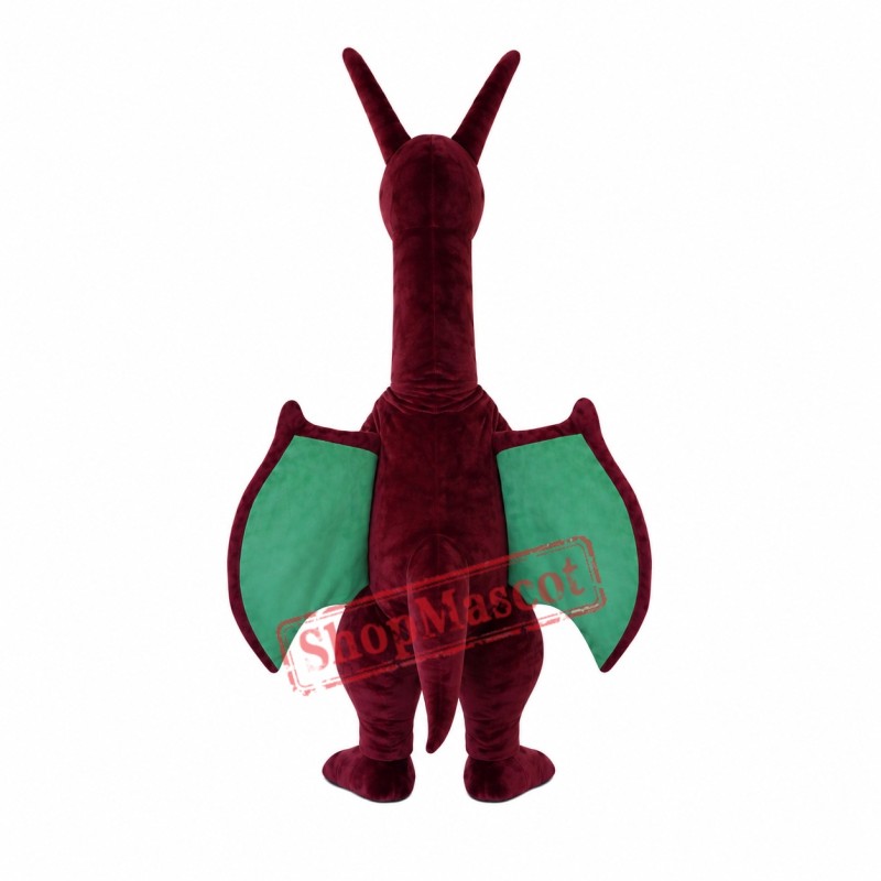 Fierce Lightweight Red Dragon Mascot Costume