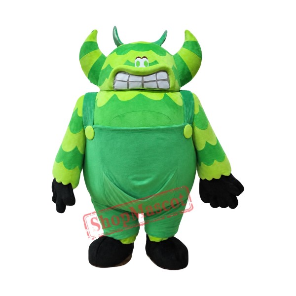 Cheap Green Monster Mascot Costume