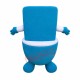 Blue Toilet Mascot Costume
