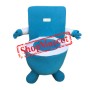 Blue Toilet Mascot Costume