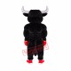 Black Boxing Bull Mascot Costume Black Boxing Bull Mascot Costume