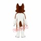 Brown & White Husky Dog Mascot Costume Brown & White Husky Dog Mascot Costume