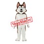 Brown & White Husky Dog Mascot Costume