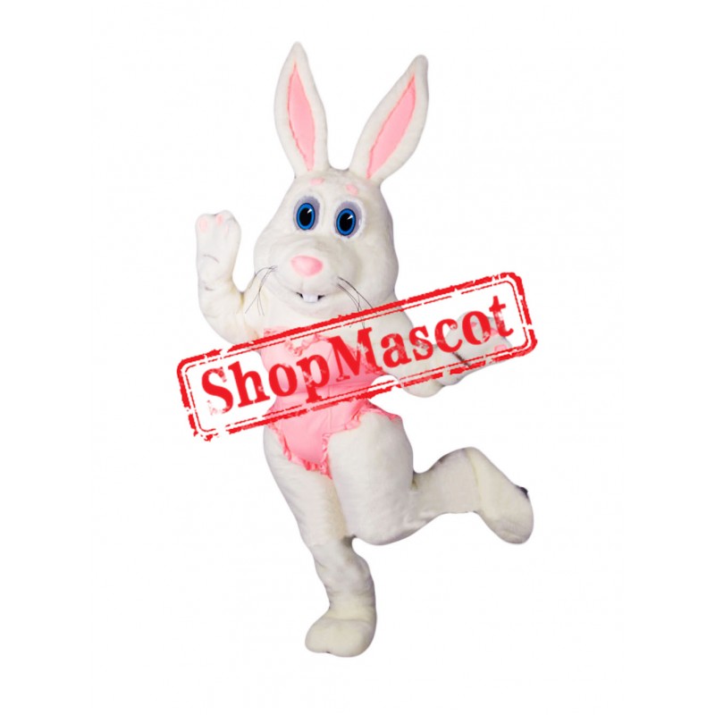Dancing White Rabbit Mascot Costume