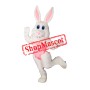 Dancing White Rabbit Mascot Costume
