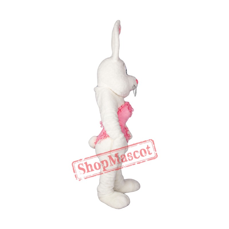 Dancing White Rabbit Mascot Costume Dancing White Rabbit Mascot Costume