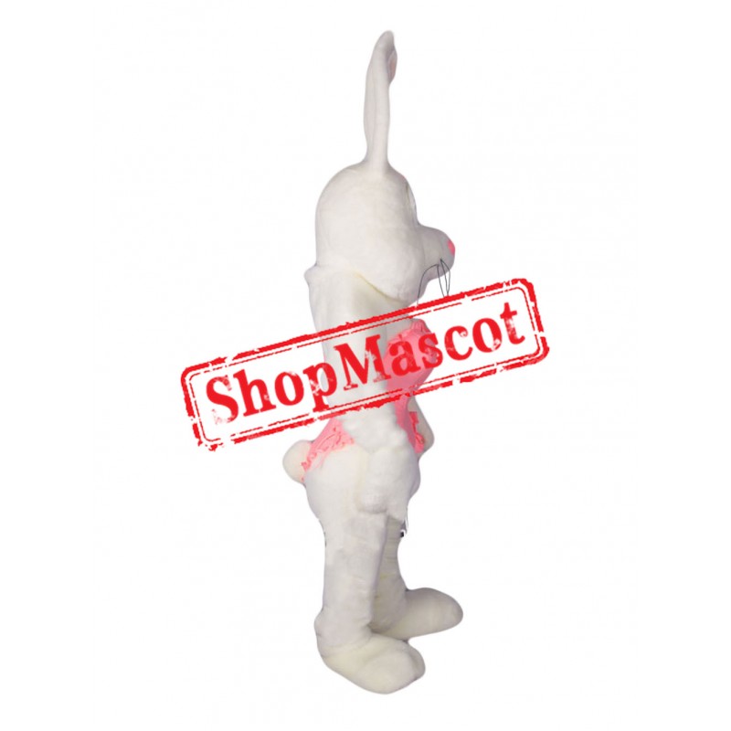Dancing White Rabbit Mascot Costume
